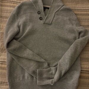 Banana Republic Gray V-Neck Men's Sweater